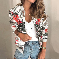 Henrietta - Elegante Bomberjacke mit Blumenmuster in Anlage