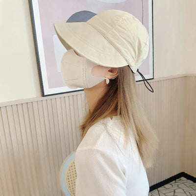 Sonnenhut Baumwolle Pferdeschwanz Eimer