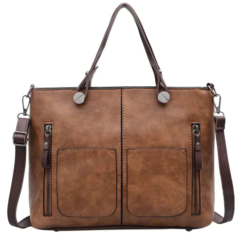 Luxuriöse Vintage Leder Umhängetasche für stilbewusste Frauen