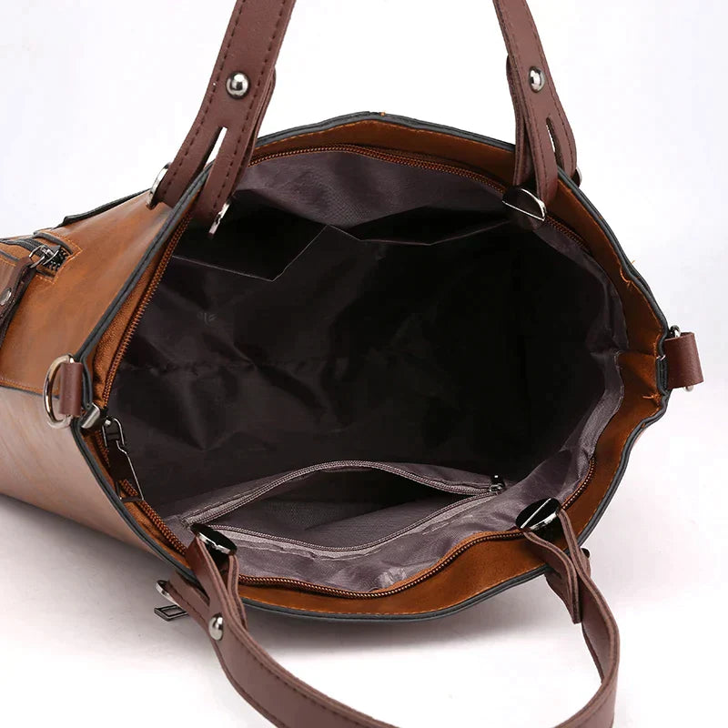 Luxuriöse Vintage Leder Umhängetasche für stilbewusste Frauen