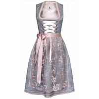 Damen Mini Oktoberfest Dirndlkleid in Silber