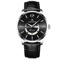 Stilvolle Mondphasenuhr in Schwarz