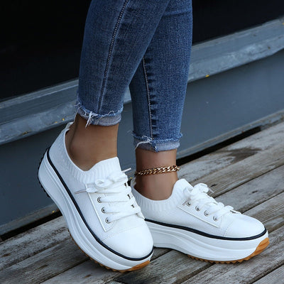Ysabel - Niederhackige Plateau-Sneakers