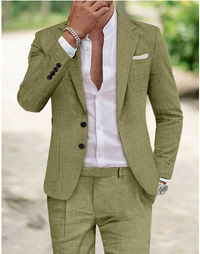 Johan - Stil Herrenhemd aus Leinen - Sommerlich Elegant in Grün