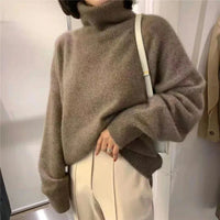 Lockerer Rollkragenpullover - Zia in Braun