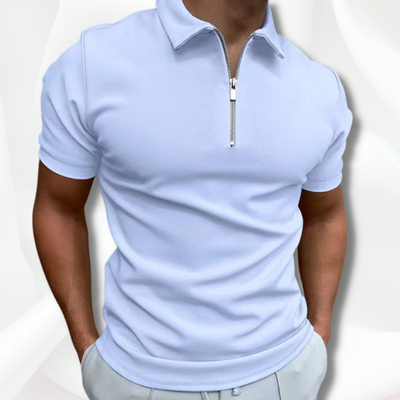 Johan | Herren Kurzarm Poloshirt | mit Reissverschluss