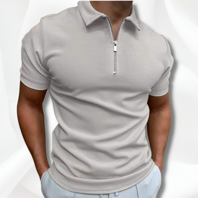 Johan | Herren Kurzarm Poloshirt | mit Reissverschluss