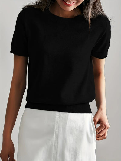 Frühjahrs-Pullover mit kurzen Ärmeln – Mira