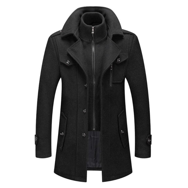 Zweiteilige Herren-Winterjacke mit isolierender Innenjacke – wasserabweisend, stylisch und warm
