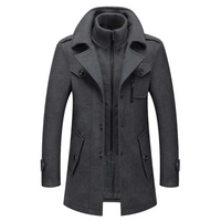 Zweiteilige Herren-Winterjacke mit isolierender Innenjacke – wasserabweisend, stylisch und warm in Grau