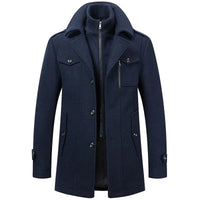 Zweiteilige Herren-Winterjacke mit isolierender Innenjacke – wasserabweisend, stylisch und warm in Blau