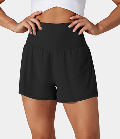 Jorvex | Flexible 2-in-1 Yoga Shorts für Damen Sommer
