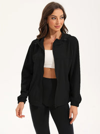 Zyraso | Leichte Sportjacke für Damen Wasserabweisend in Schwarz