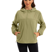 Zyraso | Leichte Sportjacke für Damen Wasserabweisend in Olivgrün