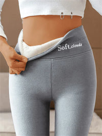 Damen Hohe Taille Leggings | Leicht in Grau