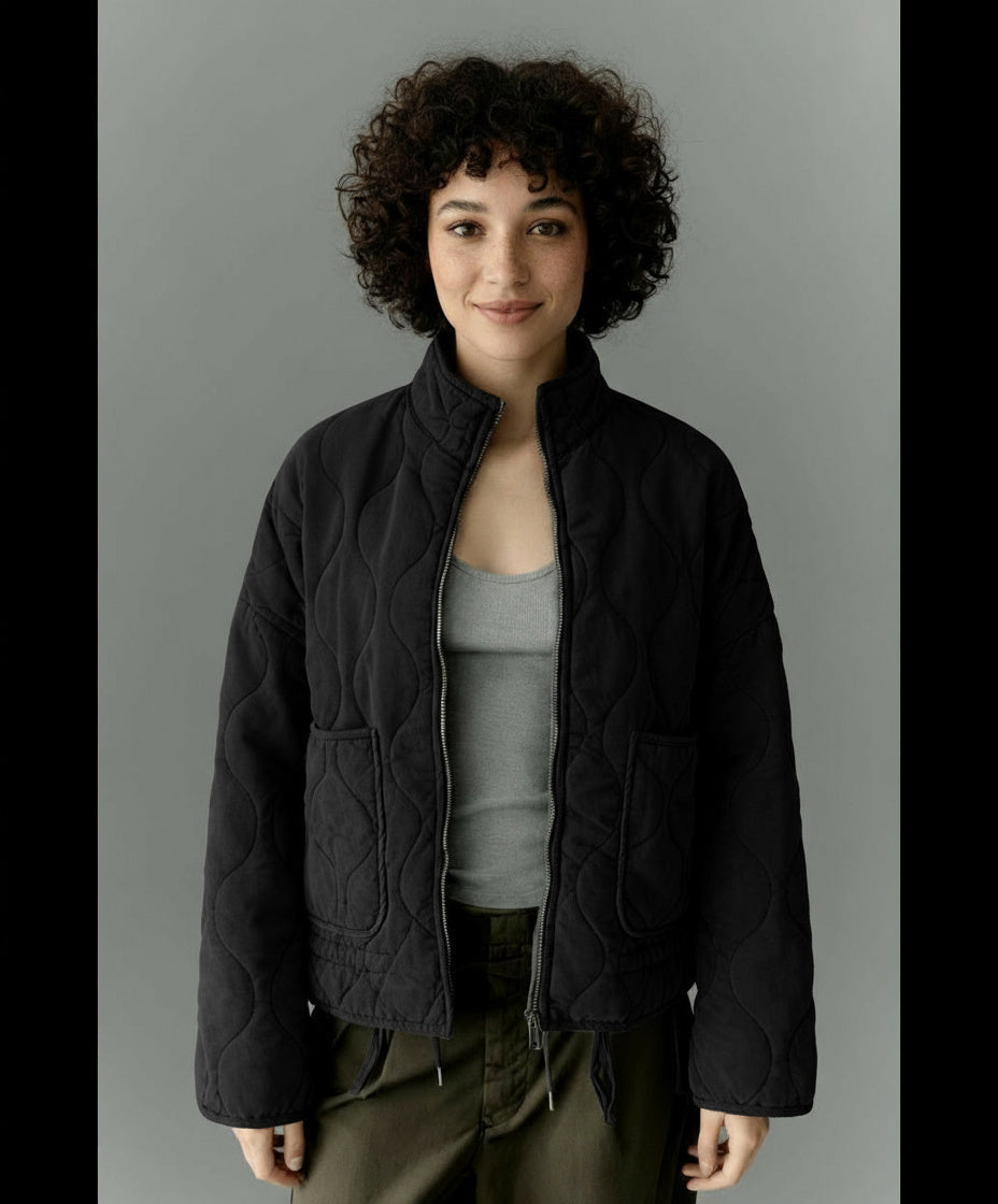 Kyrie | Damen Steppjacke Mit Hohem Kragen