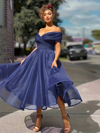 Stilvolles Trägerloses Abendkleid für festliche Anlässe im Herbst/Winter