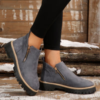 Emma | Hochwertige Damen Boots stilvoll und zeitlos in Grau
