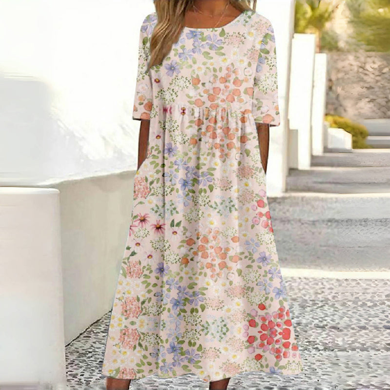 Novelle™ - Lässiges Kleid Mit Blumenmuster