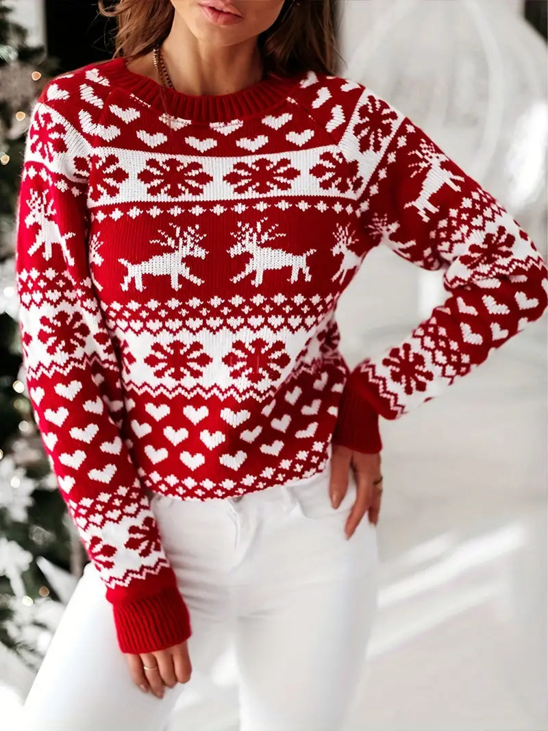Nyra - Elegante Weihnachtsstrickjacke