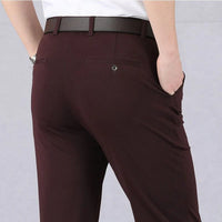 50% Rabatt - MasonPro - High Stretch Herren-Klassik-Hose - Begrenztes Angebot in Weinrot