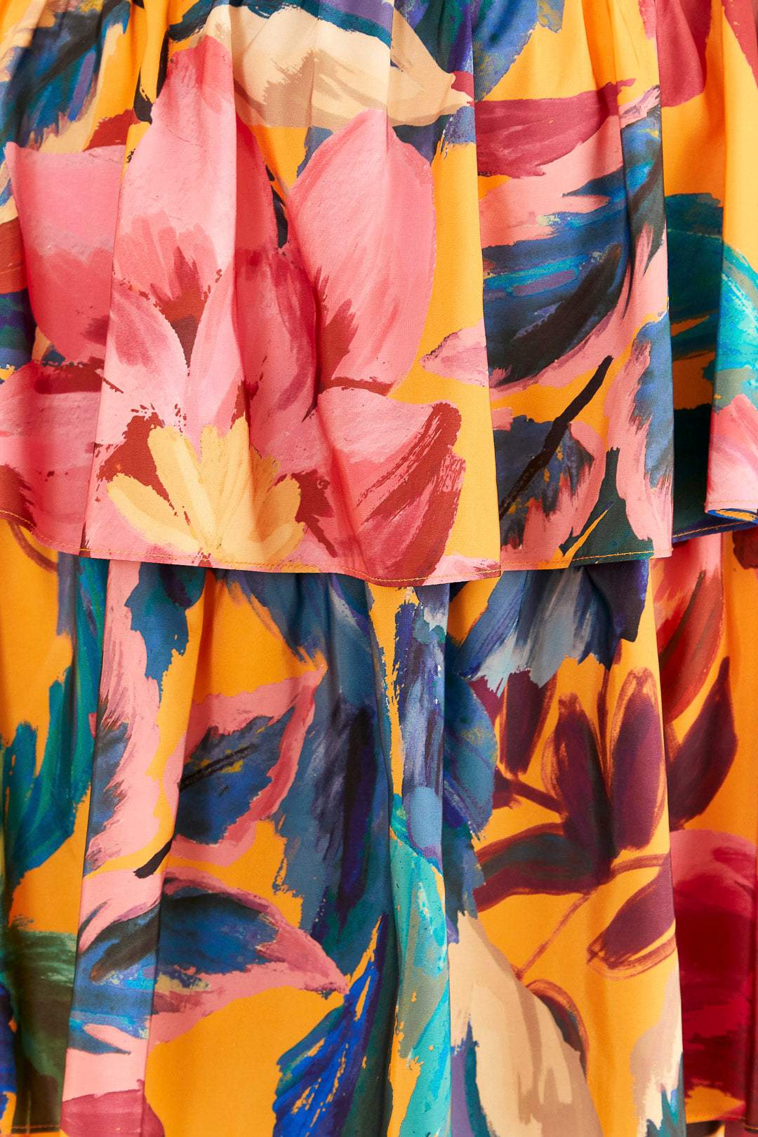 Aaliyah Floral bedrucktes Maxi-Trägerkleid