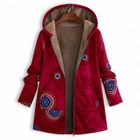 Jaslene - Ein warmer, klassischer Damenparka in Rot