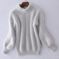 Brenda - Klassischer, weiter Pullover in Grau