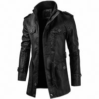 Brook - Stabil gefertigte Langjacke für Herren in Schwarz