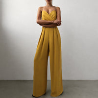 Becca - Stilvoller Jumpsuit mit hoher Taille in Gelb