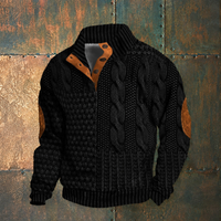 Ronald - Bequemer, weicher Pullover in Schwarz