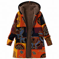 Jaslene - Ein warmer, klassischer Damenparka in Orange