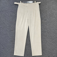 Bronson - Elegante Männerhose mit verstellbarer Schnalle in Aprikose
