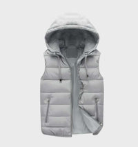 Ärmellose Pufferjacke für Männer und Frauen- Julian in Grau