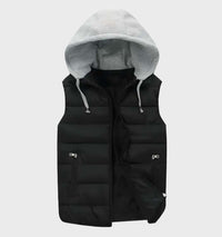 Ärmellose Pufferjacke für Männer und Frauen- Julian in Schwarz