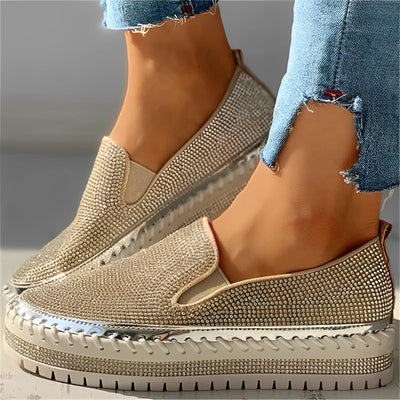 Camille - Glitzernde Diamant-Loafer