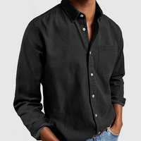 ALEX - Casual Hemd in Schwarz