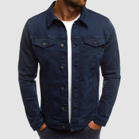 Alexander | Herren Klassische Strapazierfähige Baumwolljacke in Marineblau
