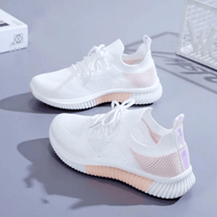 Alina - Orthopädische Komfortschuhe Unisex in Weiß rosa