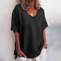Anna | Bequeme locker geschnittene Bluse in Schwarz