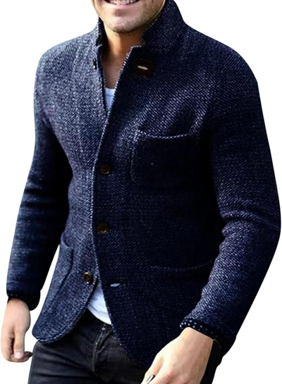Anspruchsvolle Strickjacke für Herren | Warmer