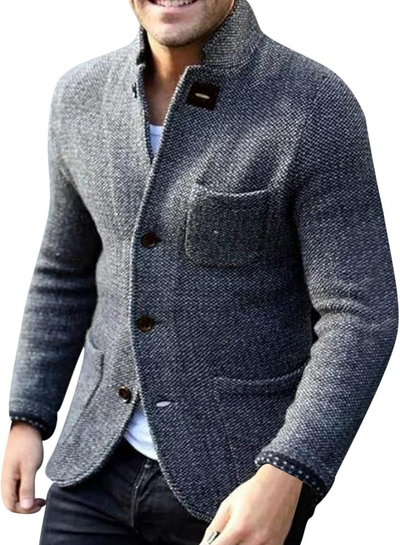 Anspruchsvolle Strickjacke für Herren | Warmer