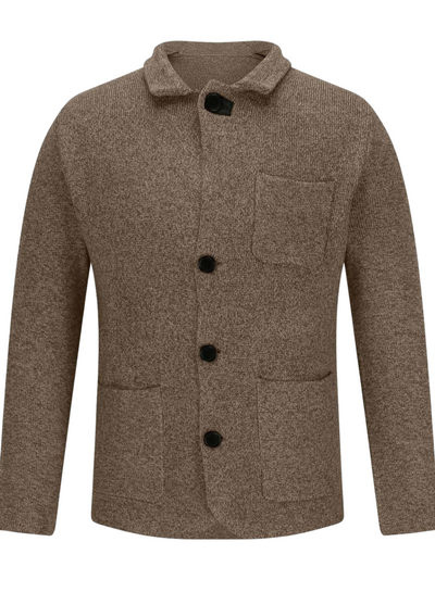 Anspruchsvolle Strickjacke für Herren | Warmer