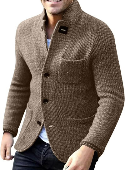 Anspruchsvolle Strickjacke für Herren | Warmer