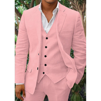 Kervy | Herren Anzug Komplett Set | Business Outfit in Rosa