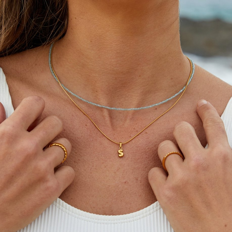 Apatit Perlenhalskette