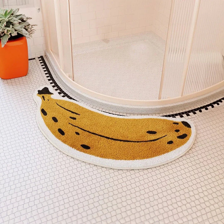 Anti-Rutsch-Badmatt mit Bananen- oder Auberginen-Design - ZestPad
