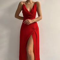 Athena | Klassisches Modernes Kleid in Rot