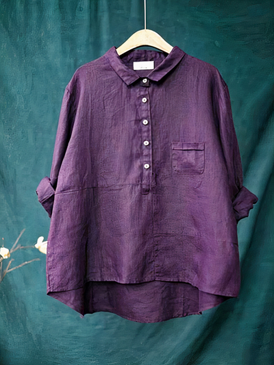 Atmungsaktives Freizeithemd für Damen | Langarm