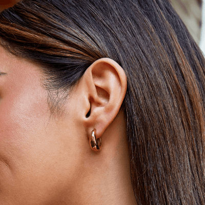 Audrey Gold Hoop Ohrringe